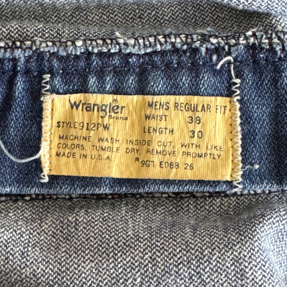 80s‎ USA Vintage Wrangler Jeans Regular Fit Blue Denim Classic - Picture 3 of 5